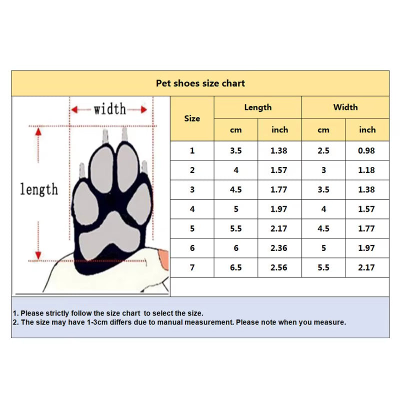 4Pcs/Set Waterproof Pet Dog Shoes Winter Thick Warm Anti-Skid Rain Shoes for Dog Pet Windproof Soft Footwear Anti-Slip Dog Shoes