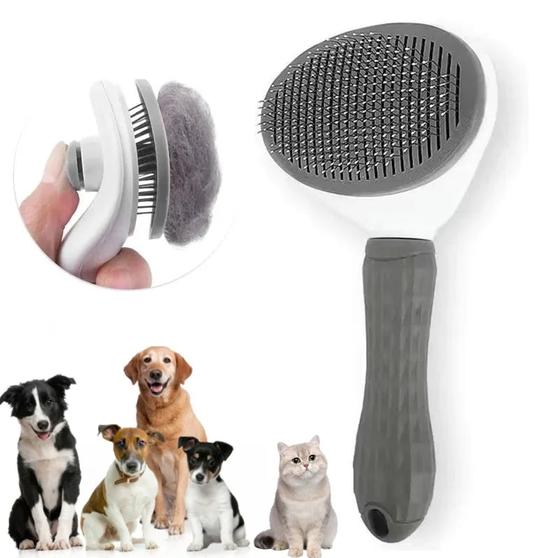 Brosse Autonettoyante pour Chats & Chiens