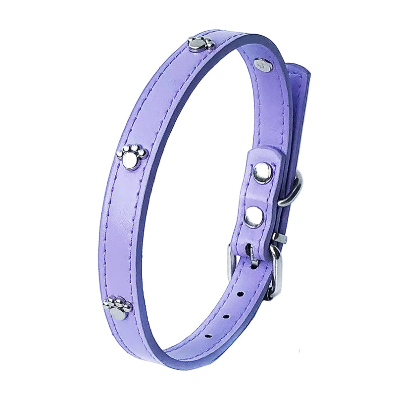 Leather Spiked Dog Collar Adjustable PU Rivets Small Medium Puppy Dogs Cat Strap Collar Studded Rivets Pet Necklace Accessories