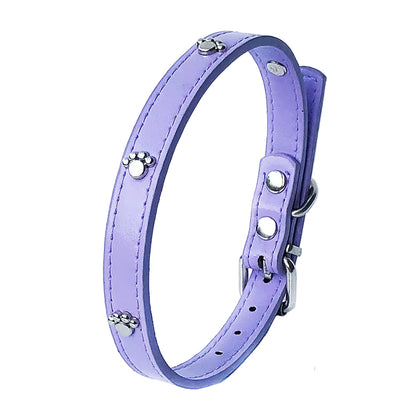 Leather Spiked Dog Collar Adjustable PU Rivets Small Medium Puppy Dogs Cat Strap Collar Studded Rivets Pet Necklace Accessories