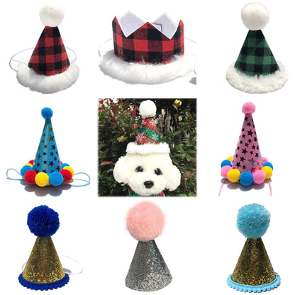 New Funny Pet Dog Cat Cap Costume Warm Rabbit Hat New Year Party Christmas Cosplay Accessories Photo Props Headwear