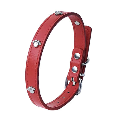 Leather Spiked Dog Collar Adjustable PU Rivets Small Medium Puppy Dogs Cat Strap Collar Studded Rivets Pet Necklace Accessories