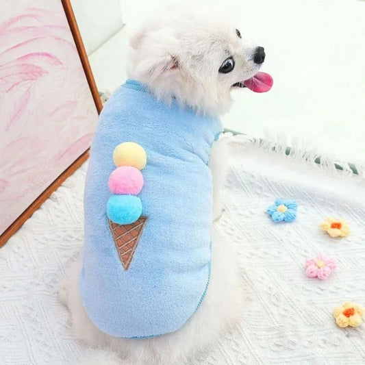 Fleece Pet Dog Clothes for Dogs Clothing Warm Dog Vest Shirt Puppy Cat Clothing for Dogs Coat Hoodie Pets Clothing Chihuahua