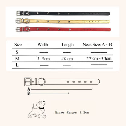 Leather Spiked Dog Collar Adjustable PU Rivets Small Medium Puppy Dogs Cat Strap Collar Studded Rivets Pet Necklace Accessories