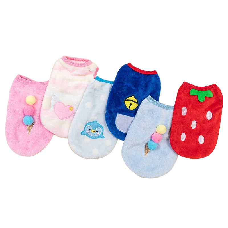 Fleece Pet Dog Clothes for Dogs Clothing Warm Dog Vest Shirt Puppy Cat Clothing for Dogs Coat Hoodie Pets Clothing Chihuahua