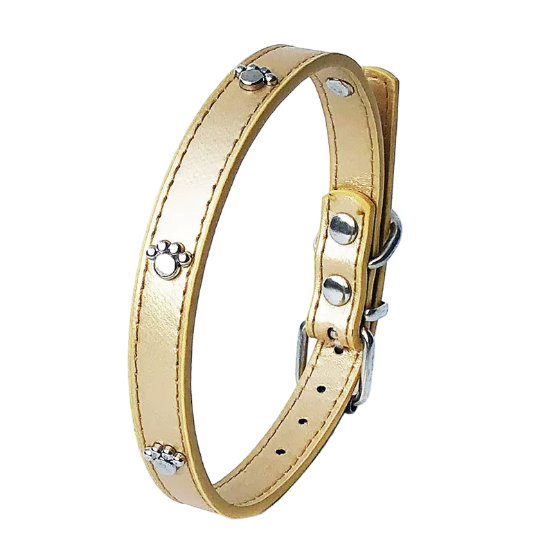 Leather Spiked Dog Collar Adjustable PU Rivets Small Medium Puppy Dogs Cat Strap Collar Studded Rivets Pet Necklace Accessories