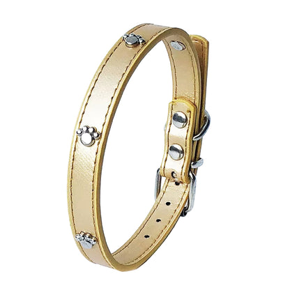 Leather Spiked Dog Collar Adjustable PU Rivets Small Medium Puppy Dogs Cat Strap Collar Studded Rivets Pet Necklace Accessories