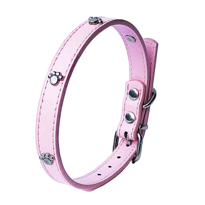 Leather Spiked Dog Collar Adjustable PU Rivets Small Medium Puppy Dogs Cat Strap Collar Studded Rivets Pet Necklace Accessories