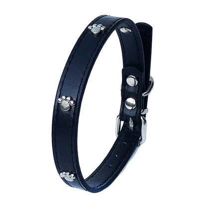 Leather Spiked Dog Collar Adjustable PU Rivets Small Medium Puppy Dogs Cat Strap Collar Studded Rivets Pet Necklace Accessories