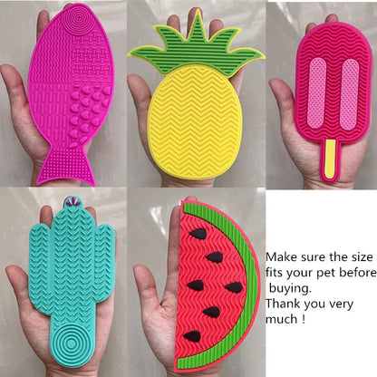 Suitable for Pets Weighing Less than 3 Kilograms Mat Cats Slow Food Bowls Suction Cup Feeding Food Silicone Lick，Product Small