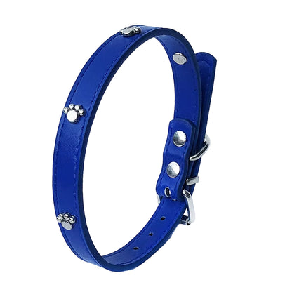 Leather Spiked Dog Collar Adjustable PU Rivets Small Medium Puppy Dogs Cat Strap Collar Studded Rivets Pet Necklace Accessories